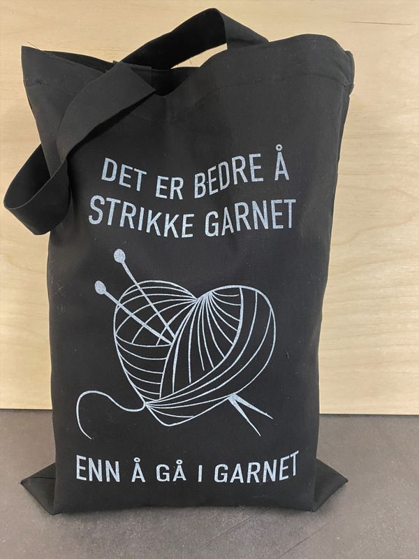 Strikkenett Sort