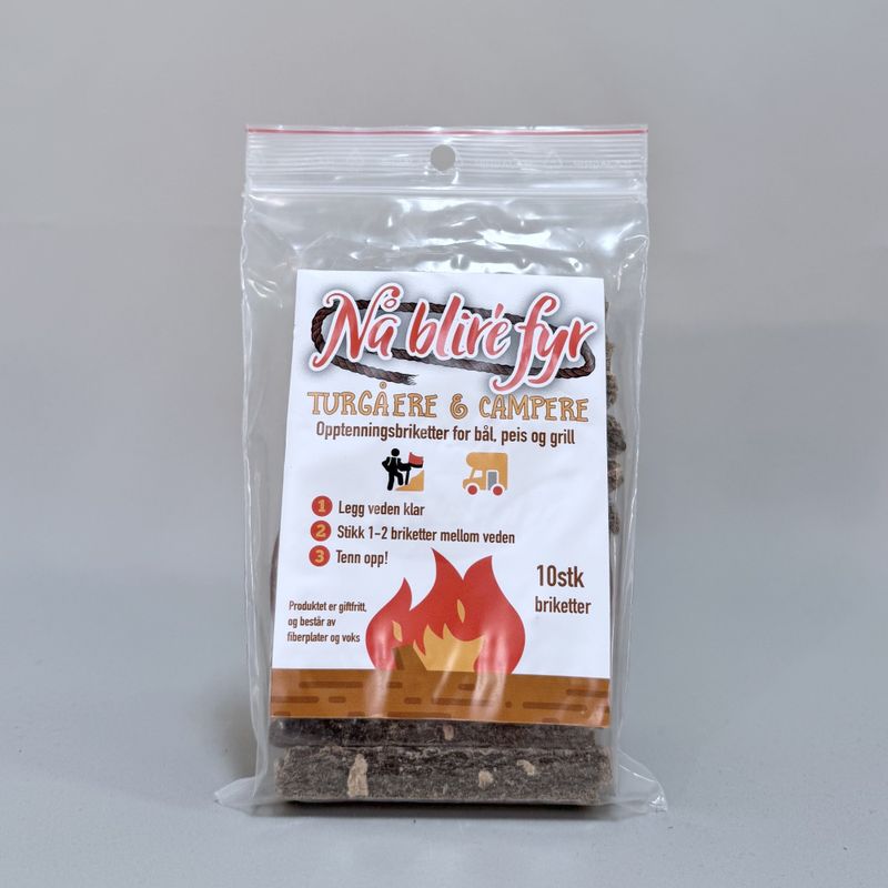 Tennbriketter turpakke 10stk