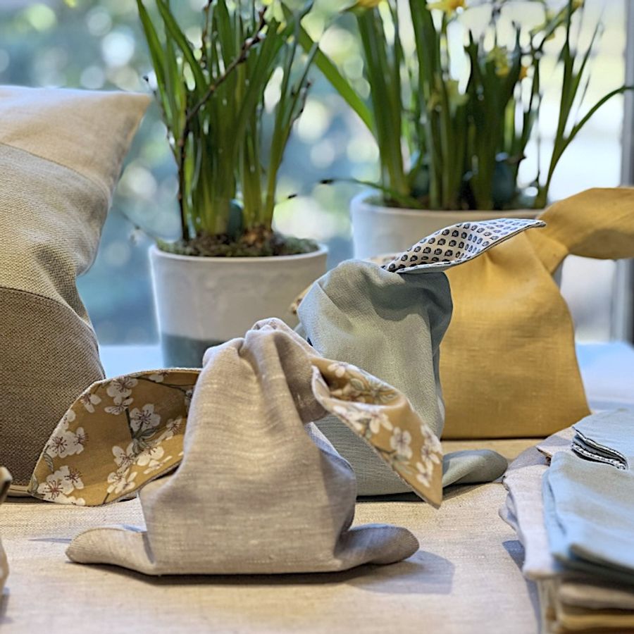 Harepose i diverse mønstre